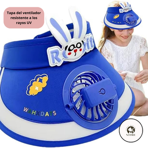 VISERA CON VENTILADOR REGARGABLE NIÑOS